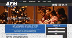 Desktop Screenshot of afmhvac.com